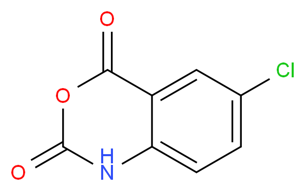 6-Chloro-1H-benzo[d][1,3]oxazine-2,4-dione_分子结构_CAS_)