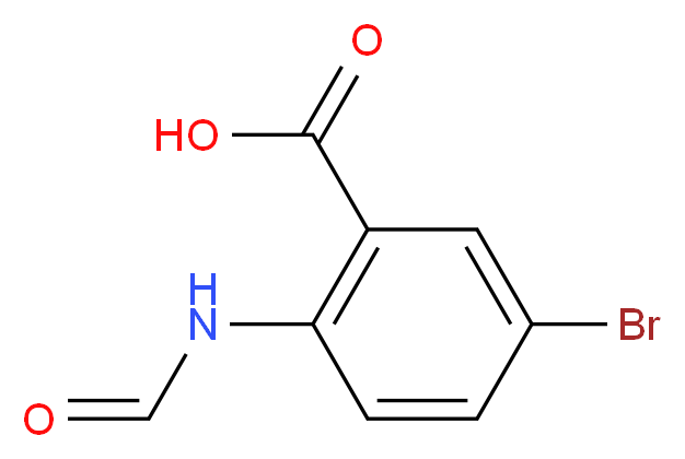 5-Bromo-2-formamidobenzoic acid_分子结构_CAS_1248924-55-1)