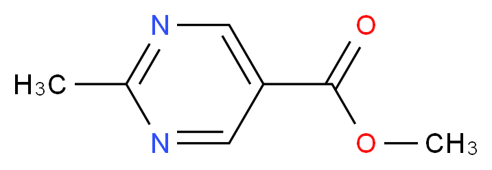 methyl 2-methylpyrimidine-5-carboxylate_分子结构_CAS_5571/3/9