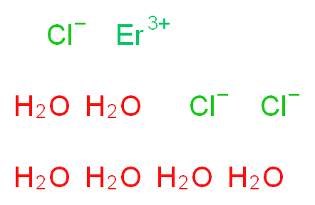 erbium(3+) ion hexahydrate trichloride_分子结构_CAS_19423-85-9