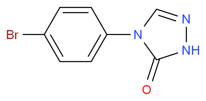 4-(4-Bromophenyl)-1H-1,2,4-triazol-5(4H)-one_分子结构_CAS_214117-50-7)