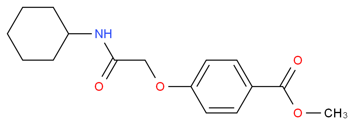 Methyl 4-[2-(cyclohexylamino)-2-oxoethoxy]benzoate_分子结构_CAS_)