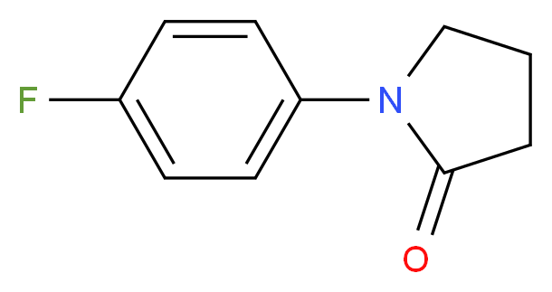 1-(4-Fluorophenyl)pyrrolidin-2-one 97%_分子结构_CAS_54660-08-1)