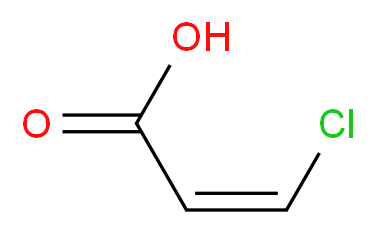 顺-3-氯代丙烯酸_分子结构_CAS_1609-93-4)