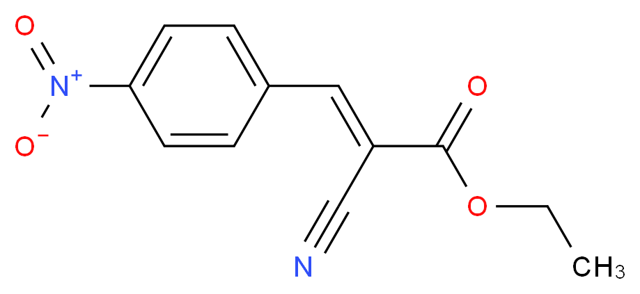 Ethyl 2-cyano-3-(4-nitrophenyl)acrylate_分子结构_CAS_2017-89-2)