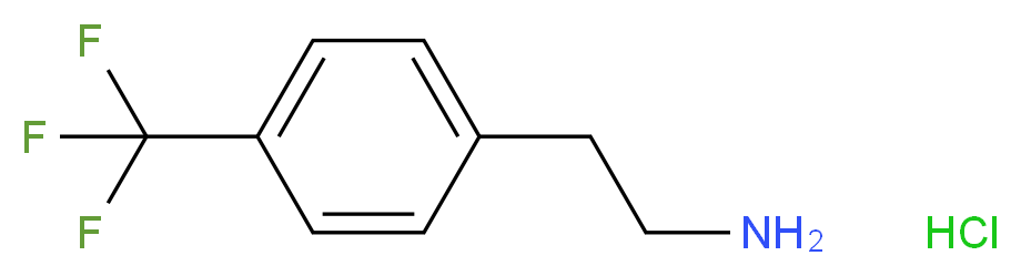 2-[4-(trifluoromethyl)phenyl]ethanamine hydrochloride_分子结构_CAS_52997-74-7)