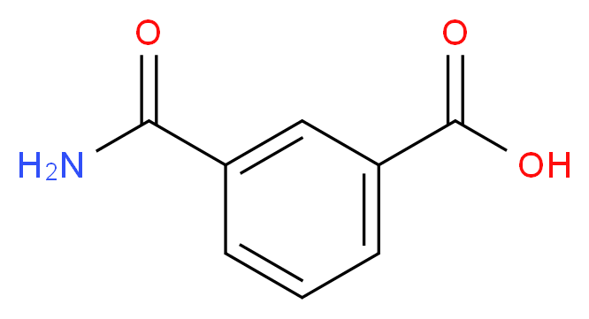 3-carbamoylbenzoic acid_分子结构_CAS_4481-28-1