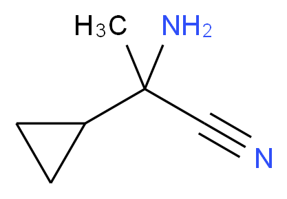 2-amino-2-cyclopropylpropanenitrile_分子结构_CAS_37024-73-0