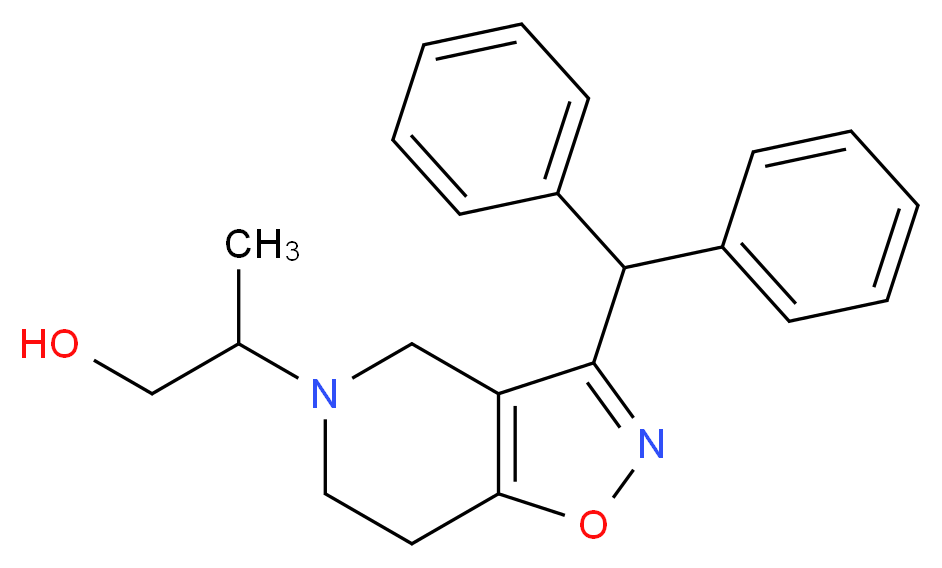 2-[3-(diphenylmethyl)-6,7-dihydroisoxazolo[4,5-c]pyridin-5(4H)-yl]-1-propanol_分子结构_CAS_)