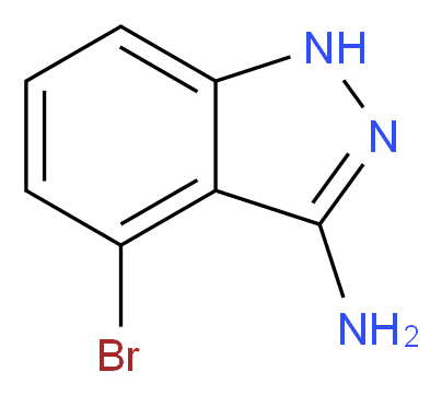 4-bromo-1H-indazol-3-amine_分子结构_CAS_914311-50-5