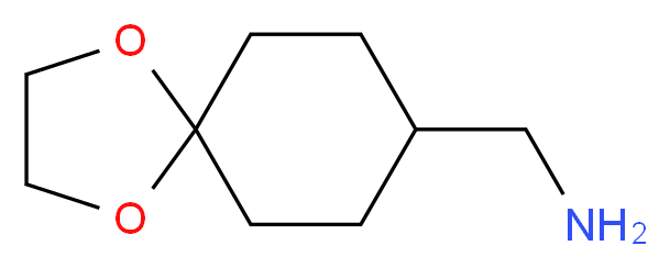 1,4-dioxaspiro[4.5]decan-8-ylmethanamine_分子结构_CAS_30482-25-8