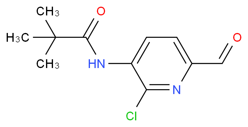 N-(2-Chloro-6-formylpyridin-3-yl)pivalamide_分子结构_CAS_1142191-76-1)