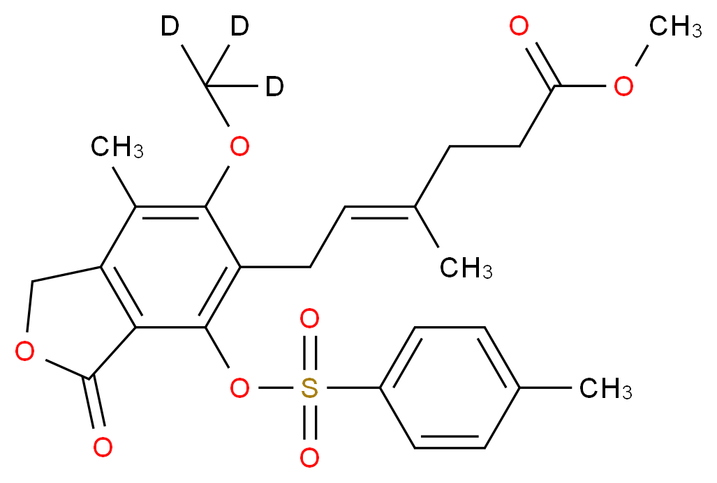 Methyl 4'-Tosyl Mycophenoate-6-methyl-d3_分子结构_CAS_1185240-84-9)