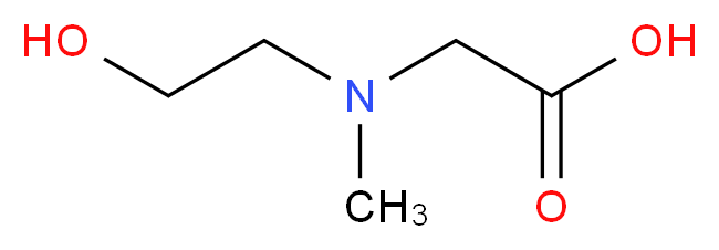 2-[(2-hydroxyethyl)(methyl)amino]acetic acid_分子结构_CAS_26294-19-9