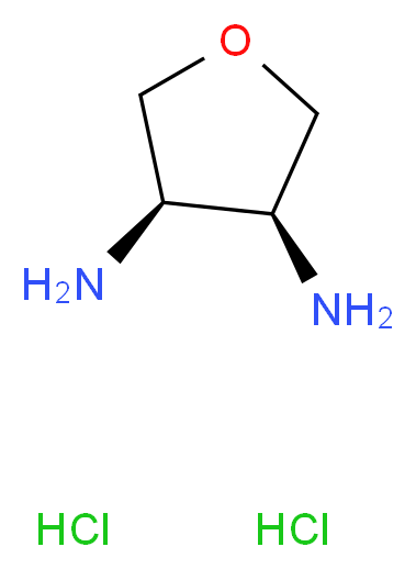 (3R,4S)-Tetrahydrofuran-3,4-diaMine dihydrochloride_分子结构_CAS_1033712-94-5)