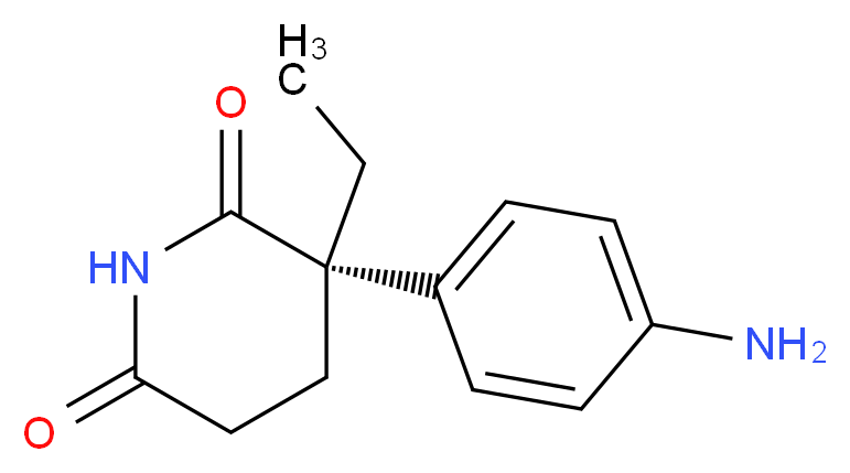 (S)-(-)-氨鲁米特_分子结构_CAS_57288-03-6)