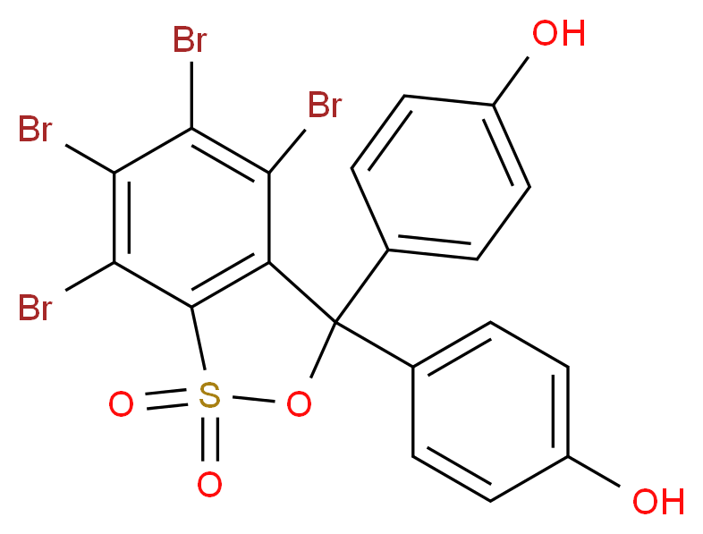 3,4,5,6-Tetrabromophenolsulfonephthalein_分子结构_CAS_77172-72-6)
