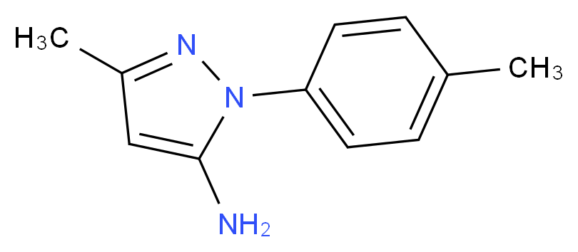 5-Methyl-2-p-tolyl-2H-pyrazol-3-ylamine_分子结构_CAS_62535-60-8)