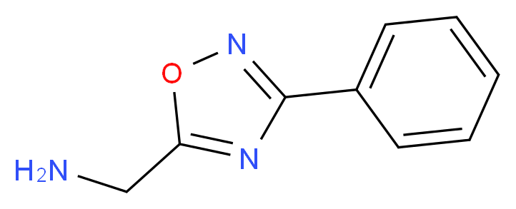 1-(3-phenyl-1,2,4-oxadiazol-5-yl)methanamine_分子结构_CAS_90564-77-5)