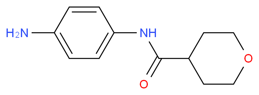 N-(4-Aminophenyl)tetrahydro-2H-pyran-4-carboxamide_分子结构_CAS_)