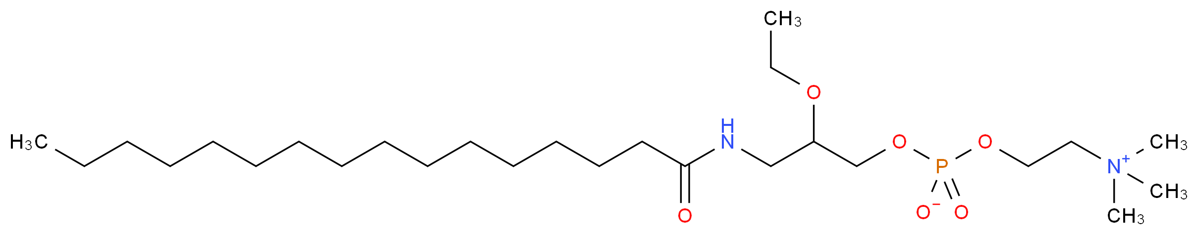 {2-[(2-ethoxy-3-hexadecanamidopropyl phosphonato)oxy]ethyl}trimethylazanium_分子结构_CAS_112989-01-2