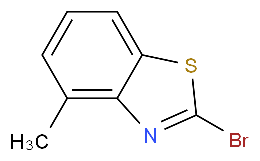 2-bromo-4-methyl-1,3-benzothiazole_分子结构_CAS_73443-76-2