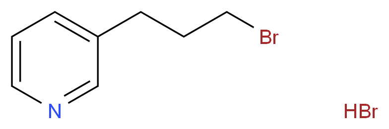 3-(3-bromopropyl)pyridine hydrobromide_分子结构_CAS_41038-63-5