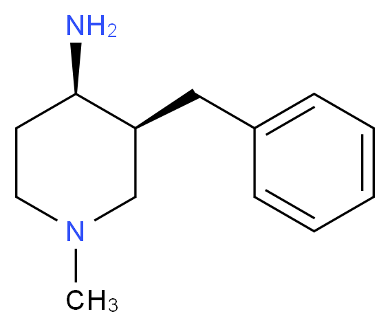 rac-(3S,4R)-3-benzyl-1-methylpiperidin-4-amine_分子结构_CAS_952480-26-1)