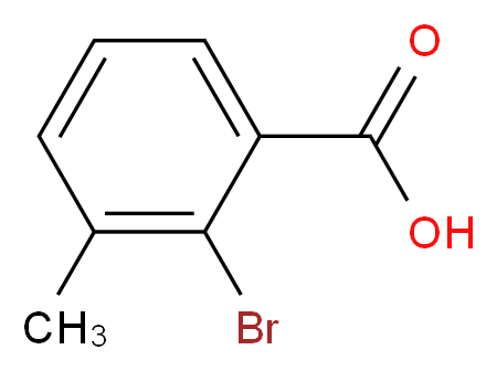 2-Bromo-3-methylbenzoic acid_分子结构_CAS_53663-39-1)