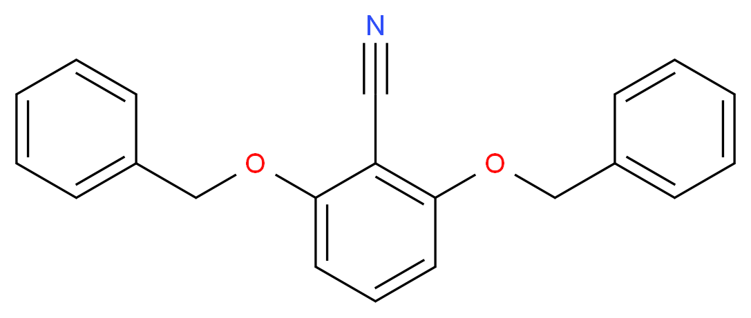 2,6-二苯甲氧基苯甲腈_分子结构_CAS_94088-47-8)