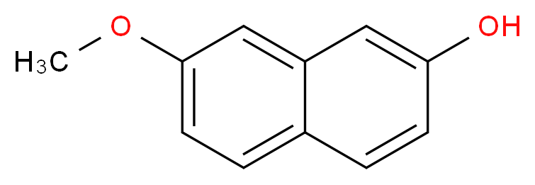 7-甲氧基-2-萘酚_分子结构_CAS_5060-82-2)