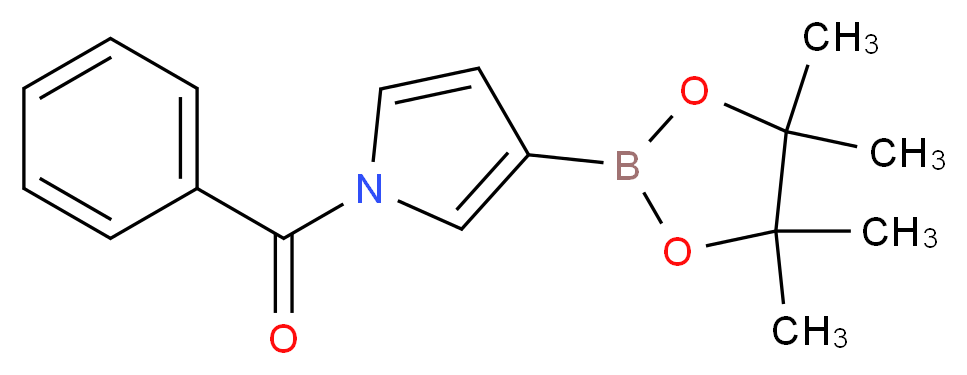 Phenyl(3-(4,4,5,5-tetramethyl-1,3,2-dioxaborolan-2-yl)-1H-pyrrol-1-yl)methanone_分子结构_CAS_1256360-12-9)