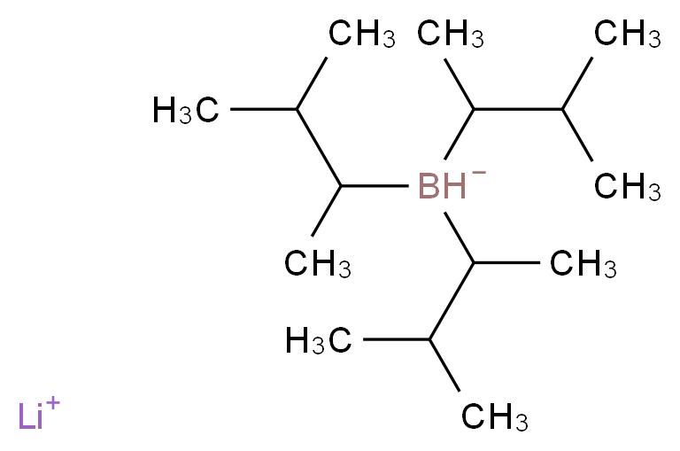 lithium(1+) ion tris(3-methylbutan-2-yl)boranuide_分子结构_CAS_60217-34-7