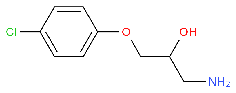 1-Amino-3-(4-chloro-phenoxy)-propan-2-ol_分子结构_CAS_5215-07-6)