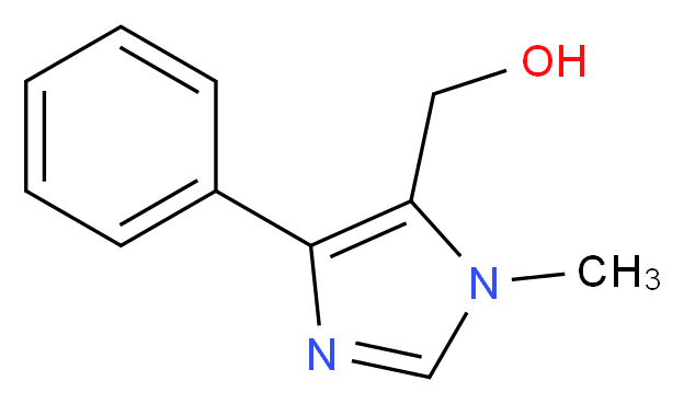 (1-METHYL-4-PHENYL-1H-IMIDAZOL-5-YL)METHANOL_分子结构_CAS_655253-57-9)