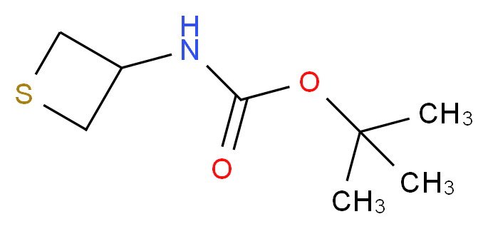 Thietan-3-yl-carbamic acid tert-butyl ester_分子结构_CAS_943437-98-7)