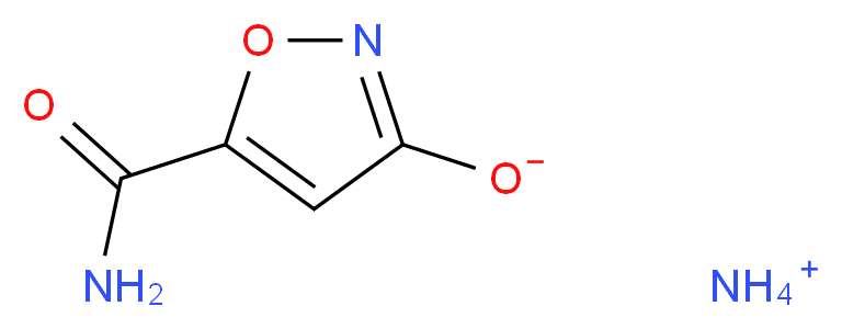 ammonium 5-carbamoyl-1,2-oxazol-3-olate_分子结构_CAS_81965-22-2