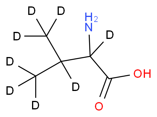 DL-缬氨酸-d8_分子结构_CAS_203784-63-8)