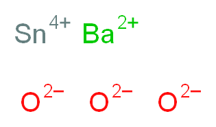 tin(4+) ion barium(2+) ion trioxidandiide_分子结构_CAS_12009-18-6