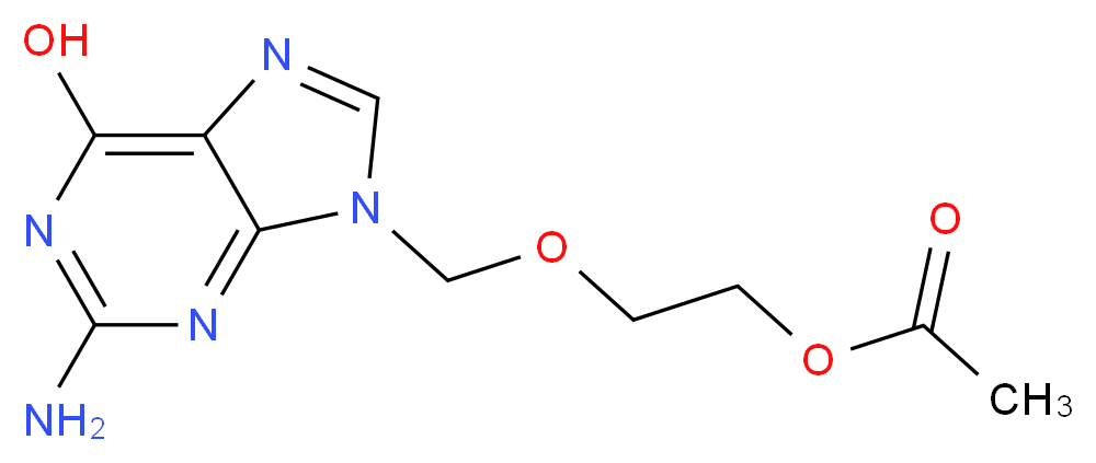 Acyclovir Acetate_分子结构_CAS_102728-64-3)