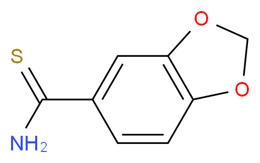 1,3-benzodioxole-5-carbothioamide_分子结构_CAS_15884-65-8)