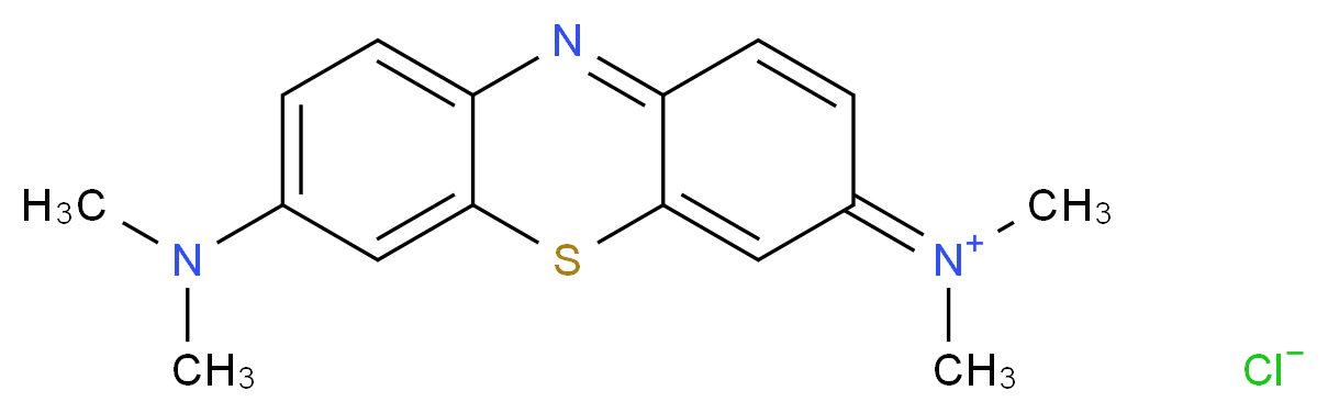 7-(dimethylamino)-N,N-dimethyl-3H-phenothiazin-3-iminium chloride_分子结构_CAS_61-73-4
