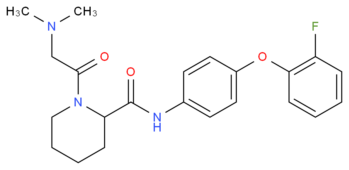 1-(N,N-dimethylglycyl)-N-[4-(2-fluorophenoxy)phenyl]-2-piperidinecarboxamide_分子结构_CAS_)