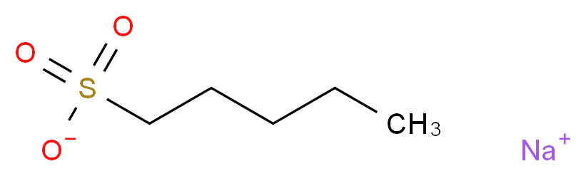 Sodium pentane-1-sulfonate_分子结构_CAS_22767-49-3)