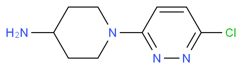 1-(6-chloropyridazin-3-yl)piperidin-4-amine_分子结构_CAS_100241-10-9