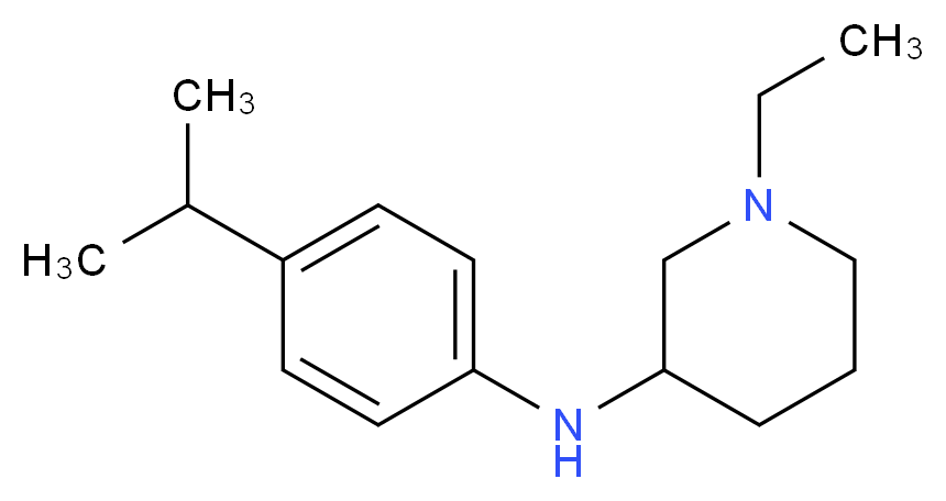 1-ethyl-N-(4-isopropylphenyl)-3-piperidinamine_分子结构_CAS_)