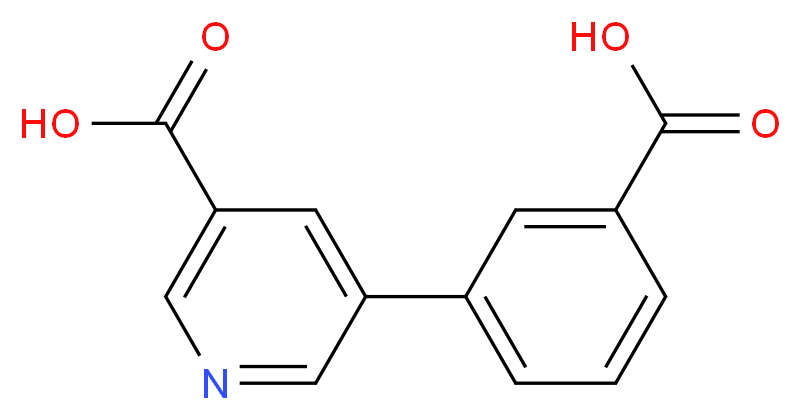 5-(3-carboxyphenyl)pyridine-3-carboxylic acid_分子结构_CAS_1261976-89-9