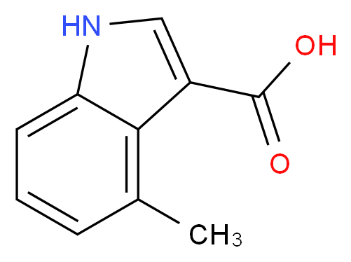 4-methyl-1H-indole-3-carboxylic acid_分子结构_CAS_)