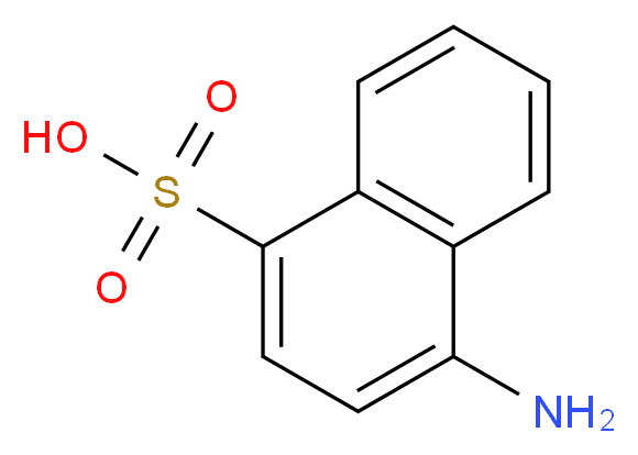 4-aminonaphthalene-1-sulfonic acid_分子结构_CAS_84-86-6