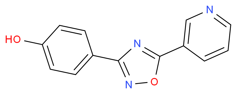 4-[5-(pyridin-3-yl)-1,2,4-oxadiazol-3-yl]phenol_分子结构_CAS_)